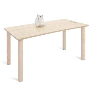 lot 4393 image: Niteangel Hamster Play Wooden Platform for Dwarf Syrian Hamsters Gerbils Mice Degus or Other Small Pets (Rectange - 7 Height, Burlywood)