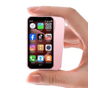 lot 4416 image: Zylofy Mini Phone 3.0 Unlocked Mini Smartphone for Kids Worlds Smallest Cell Phone Quad Core Dual Sim Card Face ID Android Compact Small Mobile Phones for Student Pocket 2GB16GB Pink