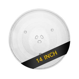 lot 4426 image: Rotaglass 14 Microwave Glass Turntable Plate, 14  36cm Microwave Tray Replacement Glass Plate, Glass Tray Replacement for LG, Samsung GE, Magic Chef, Hotpoint, Panasonic, Kenmore, etc