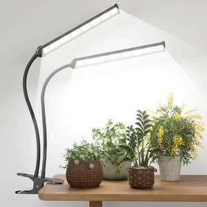 lot 4428 image: GooingTop LED Grow Light,White Full Spectrum Clip Plant Growing Lamp with High Power Red Blue LEDs for Indoor Plants,Dimming & Optional Auto Timer