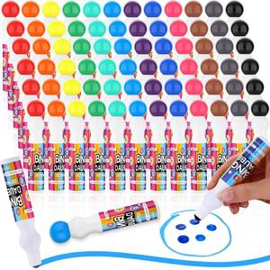 lot 4463 image: Crtiin Bingo Daubers Bulk  0.5 Oz, Assorted Colors Set of Bingo Markers Dot Markers Dot Paint Craft Ideal for Art and Crafts Painting Supplies Drawing Coloring