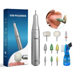 lot 4471 image: USB Polishing Machine, Portable Electric Mini Polisher 35000 RPM for Edge Correction Smoothing After Repair Cleaning Creating a Shiny Surface, Polishing Head Set with Step-by-Step Instructions