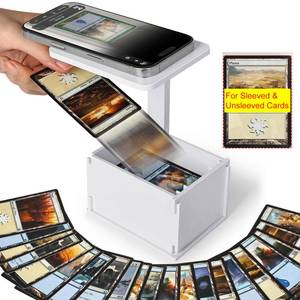 lot 4491 image: MTG TCG Card Scanner Stand Phone Holder for Standard Size Sleeved & Unsleeved MTG Cards Fast Scanning, Only Works with ManaBox App, Ideal for Quick Scans and Price Checks, for Holidays Game Nights