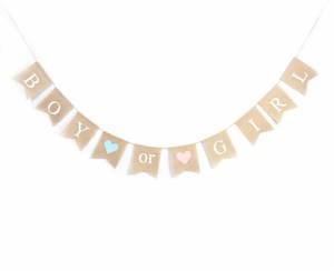 lot 4500 image: Gender Reveal Party - Baby Shower Decorations - BOY or GIRL Burlap Banner by Akak Store - Pregnancy Announcement