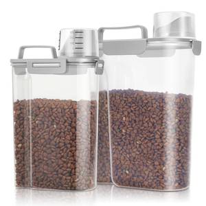 lot 4512 image: TBMax Pet Food Storage Containers 2 Pack 8-10 Lbs Airtight Dog Food Container Dispenser with Large Spout & Portable Handle, Travel Dog Treat Cat Food Storage Bin Bird Seed Container