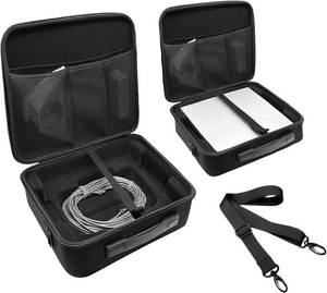 lot 4555 image: Klawdsky Hard Case for Starlink Mini, Portable Travel Carrying Case with Custom Foam for Accessories, Kickstand, Power Adapter, and Cables Ideal for Camping and Outdoor Use (Case Only)