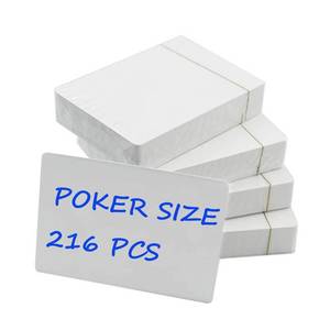 lot 4567 image: Blank Playing Cards to Write On - 2.5x3.5 Inches Printable Poker Cards & DIY Flash Cards for Custom Decks,Classroom Games, Learning Activities and Party Fun