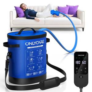 Cold Therapy Machine, Program Timer Ice Machine for Knee After Surgery, Portable Ice Therapy Machine, Compression Pad for Ankle, Arm Joints, Sports Injuries, Cryotherapy Pain Relief, Blue
