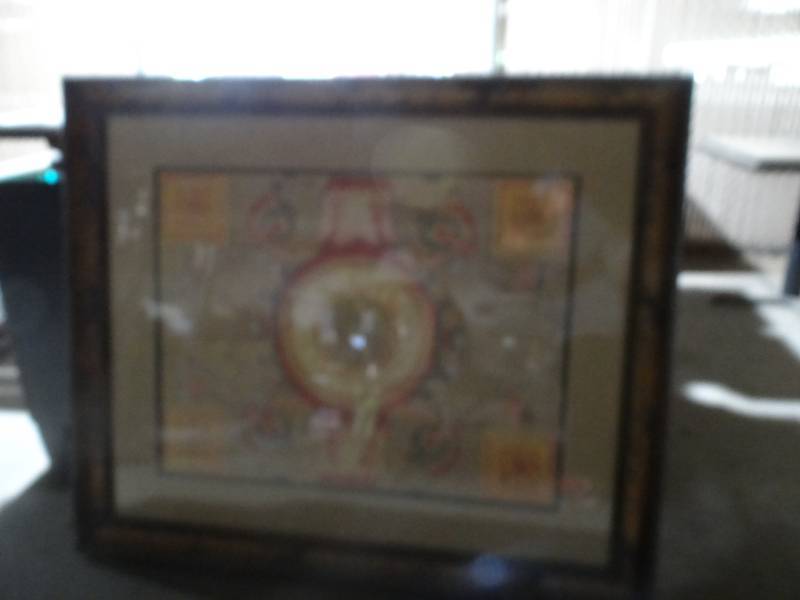 lot 6032 image: 6 Assorted Pictures With Frames