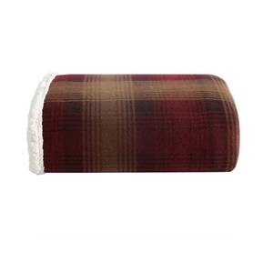 lot 5196 image: Eddie Bauer - Blanket, Super Soft Reversible Sherpa & Brushed Fleece Bedding, Ideal Throw Blankets for Couch, Plaid Home Design (Nordic Raisin)
