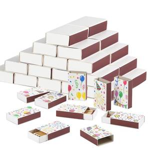 lot 5279 image: ADECTA 60 Pack Matches Bulk Containers (No Matches) with Double-Sided Striker, 2.24x1.42x0.59 in - Match books Box for Wedding Matchbooks & DIY Custom Matchbooks in Bulk, Decorative Personalized