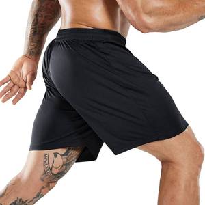 lot 5280 image: MIER Mens Quick-Dry AthleticSoccerBasketball Shorts Without Pockets No Liner Running Workout Training Active Shorts, Black, S