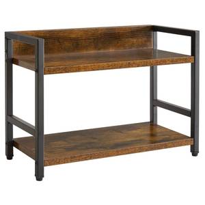 lot 5291 image: IBUYKE 2-Tier Spice Rack Industrial Counter Shelf Desktop Storage Organizer Standing Seasoning Rack for Countertop Kitchen Office Living Room Desktop Rustic Brown UTLJ002H