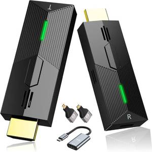 lot 5314 image: Wireless HDMI Transmitter and Receiver, Plug & Play 4K Decording, Portable 2.4G5G Wireless HDMI Extender Kit for Streaming Video and Audio to Monitor from LaptopPCTV BoxProjector (30M)