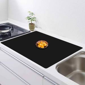 lot 5353 image: 32x24(80cmx60cm) Silicone Mat for Kitchen Counter, Non-Slip Heat Resistant Countertop Protector, Waterproof Durable Kitchen Mat for Countertops, Islands (Black)