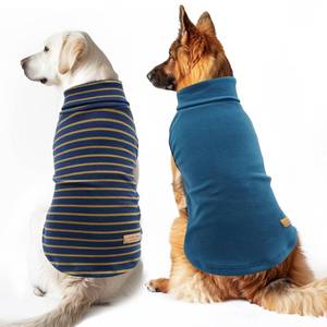lot 5405 image: KYEESE 2Pack Dog Sweater Soft Dog Sweaters for Medium Dogs Boy Stretchy Large Pet Sweater Turtleneck Dogs Clothes Pullover Pets Sweatshirt Warm Pet Coats 2XL