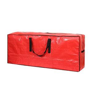 lot 5411 image: Sattiyrch Christmas Tree Storage Bag - Fits Up to 7.5 ft Holiday Xmas Disassembled Trees with Durable Reinforced Handles & Dual Zipper - Waterproof Material Protects from Dust,Moisture(Red)