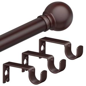 lot 5448 image: Authandis Bronze Curtain Rods for Windows with Brackets,58 Inch Diameter Small Curtain Rod Adjustable Set 32 to 90 Inches,Easy Install Drapery Rods