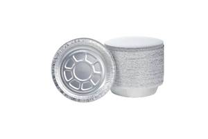 lot 5462 image: Waytiffer 60 Pack Aluminum Pans 7in Round Disposable Foil Pans With Lids -Small Aluminum Pans,7 Inch Disposable Aluminum Tin for Roasting Baking Cooking