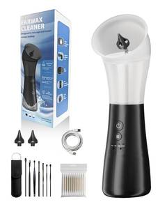 lot 5463 image: Electric Ear Wax Removal Kit with Integrated Waste Tank, Safe Water Ear Cleaner with Temperature Sensor, 4 Pressure Modes for Varying Earwax Levels Effective Smart Ear Cleaning for Family Use