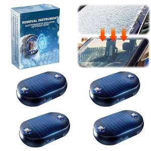 lot 5466 image: 4pcs 2026 New Solar Anti-Freeze Electromagnetic Car Snow Removal Device Magic Car Defroster Snow Remover for Cars Ice Scraper Fast and Efficient Vehicle Microwave Deicing Instrument for Ice Scraping