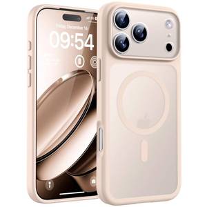 lot 5476 image: TOCOL for Phone 17 Pro Case, Full Camera Protection, Built-in Magnetic Ring, Compatible with Magsafe Charger, Drop Protection, Translucent Matte Phone Case for Phone 17 Pro 6.3 inch (Desert)