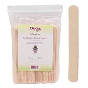 lot 5488 image: Dukal Large Wooden Wax Sticks - Body Hair Removal Applicator for Waxing
