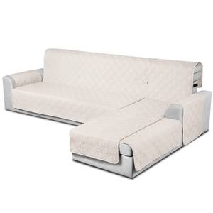 lot 5523 image: TAOCOCO 100% Waterproof Sectional Couch Covers L Shaped Sofa Covers 3pcs Chaise Lounge Cover for Pet Kids, Reversible Couch Covers for Sectional Sofa Ottoman with Elastic Straps(X-Large, Cream)
