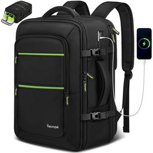 lot 5540 image: Vancropak Travel Personal Item Backpack for Spirit Airlines with Shoe Compartment Removable, 18x14x8 TSA Approved Underseat Carry on Backpack, Large Luggage Suitcase Bag Fit 17.3 Laptop with USB Port