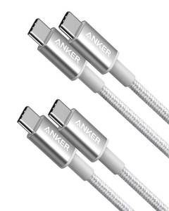lot 5545 image: Anker USB C to USB C Cable, Type-C 60W Fast Charging Cable (3.3 FT, 2Pack) for iPhone 17 Series, iPad mini 6 and More (Silver)