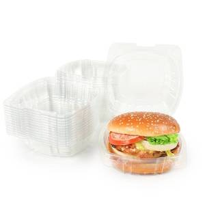 lot 5628 image: GTYOPR 55Inch Disposable Plastic Containers With Lids 50Piece,Fancy Hinge Square Clam Shell Food Box,Suitable For Dessert Shop Takeout And Family Gathering Food Storage, Easy To Carry Cakes, Donuts.