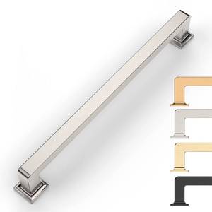 lot 5679 image: 9BUILD 5 Pack 6.25 Inch Brushed Satin Nickel Cabinet Pulls - Kitchen Cabinet Hardware