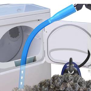 lot 5687 image: PetOde Dryer Vent Cleaner Kit Vacuum Attachment - Multiple Combinations V1 Lint Remover Power Washer and Vacuum Hose Quickly Removes Lint
