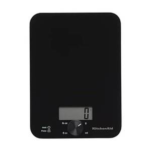lot 5706 image: KitchenAid KQ914BA Digital Glass Top Kitchen and Food Scale, 11 lb Capacity, Measures Liquid & Dry Ingredients, Rotating Knob, Precise Results for Baking, Cooking, Keto and Meal Prep, Tare, Black