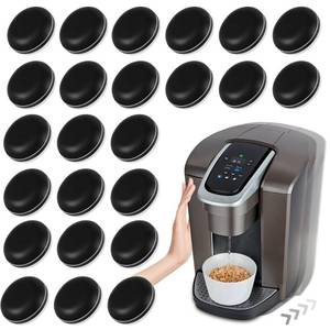 lot 5739 image: Appliance Sliders for Kitchen Black 24 PCS Self-Adhesive Small Kitchen Appliance Slider Hacks Easy to MovIing & Space Saving Must Have Gadgets Mixer Accessories for countertop