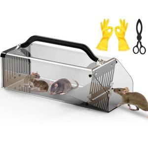 lot 5743 image: 2026 Upgraded Humane Mouse Traps Indoor for Home, Large No-Kill Live Rat Traps for Outdoor Use, Catch and Release Rodent Trap for Mice, Rats, Chipmunks, Friendly to Pet & Kid