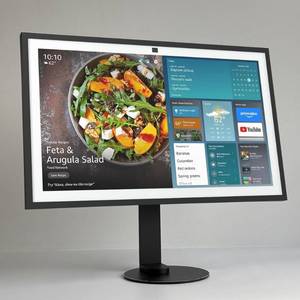 lot 5755 image: ATOPHK Adjustable Height Aluminum Stand for Ech_ooo Show 21 &amp Ech_ooo Show 15 360° Rotation, Tilt &amp Swivel, LandscapePortrait Mode Black