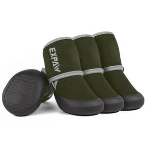 lot 5766 image: EXPAWLORER Waterproof Dog Shoes for Small Medium Large Dogs, Dog Shoes for Hot Pavement, Hiking Walking, Reflective Dog Booties for Outdoor Snow Rain Days, Anti-Slip Dog Boots & Paw Protectors