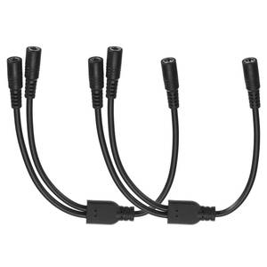 lot 5768 image: MECCANIXITY 2 Pcs DC Cable Splitter, 12.6 10A 1 DC5521 Female to 2 DC5521 Female Splitter Adapter Cable, 1 to 2 Splitter Cord for CCTV Cameras, DVR, Power Supply