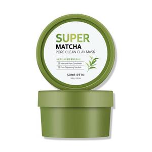 lot 5811 image: SOME BY MI Super Matcha Pore Clean Clay Mask - 3.52Oz, 100g - Made from Match Water for Sensitive Skin - Skin Moisturizing Effect with Sebum and Pore Care - Korean Skin Care