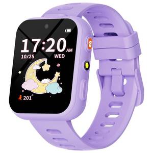 lot 5818 image: BIGGERFIVE Smart Watch for Kids with Dual Cameras, 30 Puzzle Games, Video & Music Player, Audiobooks, Flashlight, Pedometer, Calculator, Educational Toys Birthday Gifts for Girls Ages 4-10 Lilac