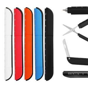 lot 5821 image: JINGIHE 5 Pcs Multitool Pen Set with Scissors Art Knife Ruler, 4-in-1 Utility Pens Cool Gadgets Tools, Unique Gifts for Men Dad Husband Fathers Day Birthdays Christmas Valentines