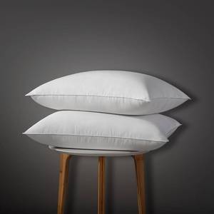 lot 5862 image: Globon Luxury Down Pillows Queen Size Set of 2 for Side Sleepers, 100% Cotton Shell Hotel Collection Bed Pillow for Sleeping, Firm Down Surrounded Feather Pillow 20 x 30