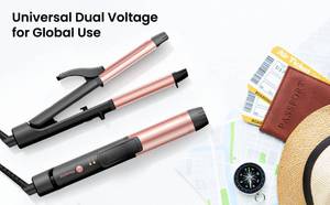 lot 5780 image: Mooqlizz Small Curling Iron and Straightener in One