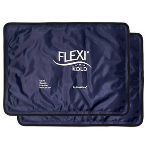 lot 5953 image: 2 FlexiKold Gel Ice Packs (Standard Large 10.5 x 14.5) - Reusable Cold Pack for Injuries, for Back Pain Relief, Migraine Relief Pad, After Surgery, Postpartum, Headache, Shoulder - 6300-COLD 2PK