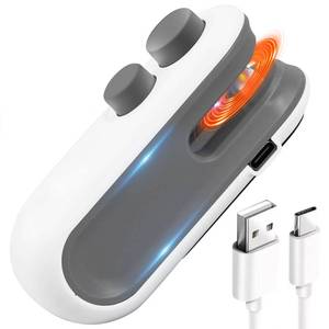 lot 5967 image: 2in1 Rechargeable Chip Bag Sealer with Cutter, Portable USB C Heat Sealer Resealer Machine for Chip, Plastic Bags Heat Seal Tool for Snacks (White)