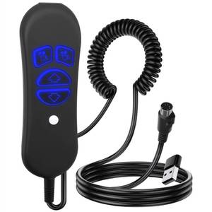 lot 5970 image: Lift Chair Remote Replacement, 4-Button Dual Motor Remote for Lift Chair & Recliner Replacement Parts, LED Backlight, USB Charging Port & Type-C Adapter, Recliner Hand Control, Universal 5-Pin Plug