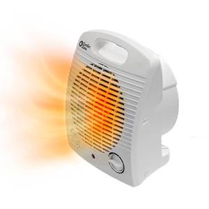 lot 5976 image: Comfort Zone Personal Space Heater, Fast Heating Electric Heater with Adjustable Thermostat, 3 Heat Settings, Tip-Over & Overheat Protection, Cool-Touch Portable Heater for Home & Office, ETL Listed