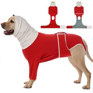 lot 6001 image: FUAMEY Surgical Suit for Dogs Female Spay, Cone of Shame Alternative to Stop Licking, Breathable Male Dog Recovery Suit for After Neuter Surgery, Dog Onesie with Front Leg Covered, Corgi (Red, L)