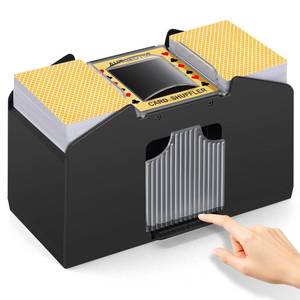 lot 6013 image: YUCEEN Automatic Card Shuffler 124 Decks,Battery Operated Electric Playing Card Shuffler for UNO,Casino Card Game,Poker,Phase 10,Blackjack,Texas Holdem,Home Card Games